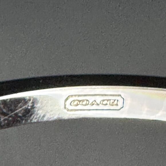 Signed Coach Crystal Bangle – Flush-Set Stones, Sleek Modern Finish Add a touch - Picture 4 of 7